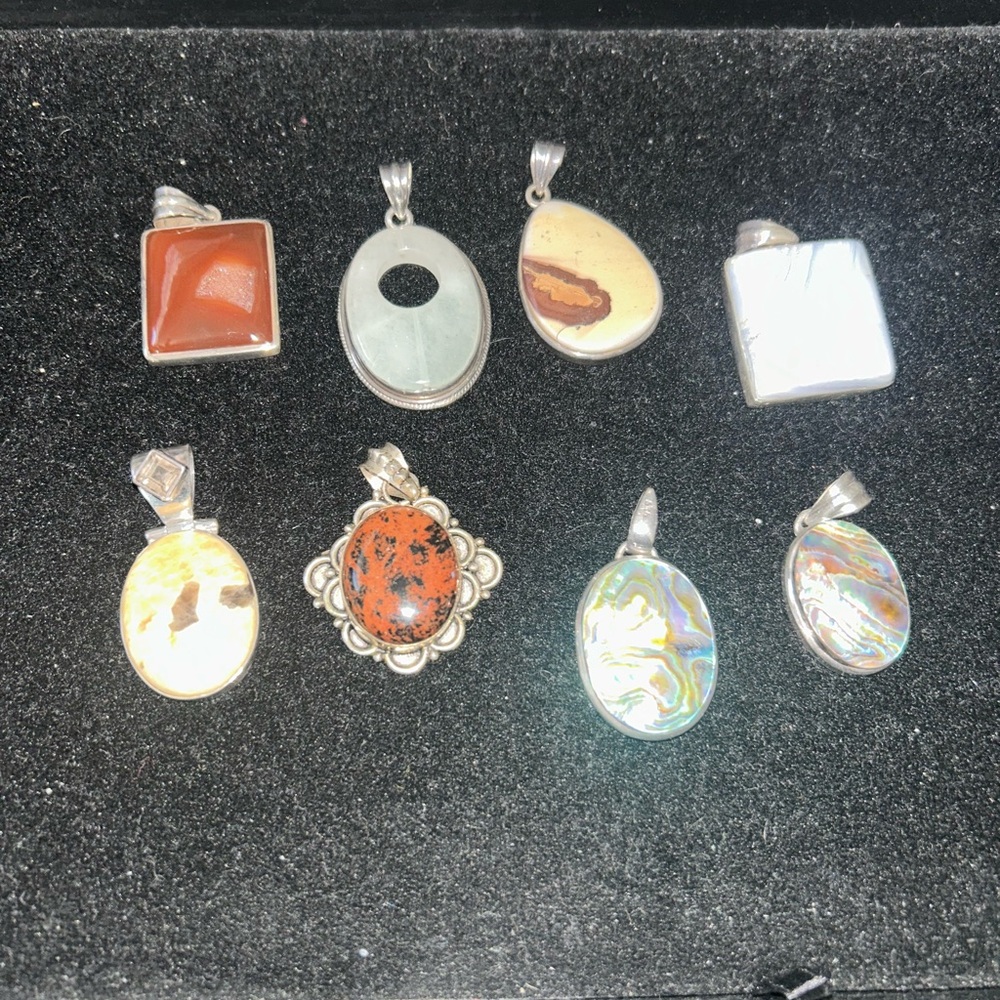 Assorted Stone Pendants Collection